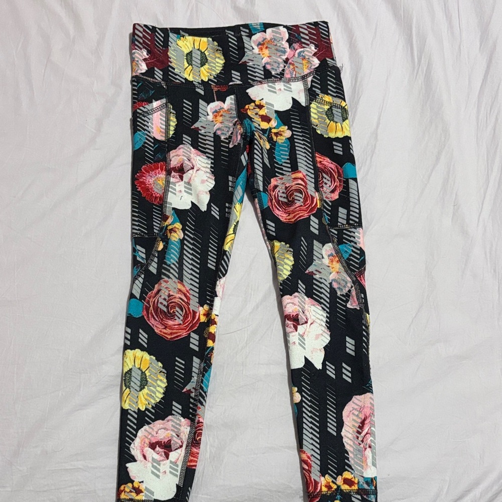 Floral Print Kids Leggings